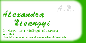 alexandra misangyi business card