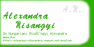 alexandra misangyi business card